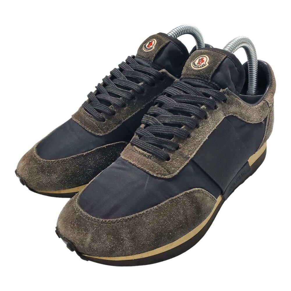 MONCLER Shoes HORACE SCARPA Womens Size 38 US 7 Black Suede Designer Sneaker